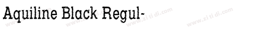 Aquiline Black Regul字体转换 Aquiline Black Regul字体转换